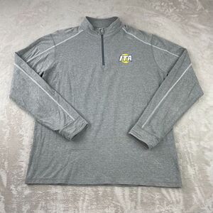Tasc Bamboo Performance 1/4 Zip‎ Pullover Men Large Gray MOSOtech Bamboo Active